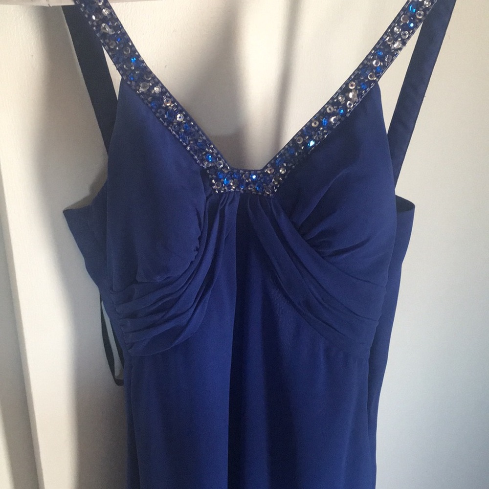 Blue prom dress